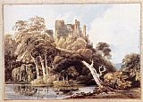 Berry Pomeroy Castle, Devon by Thomas Girtin